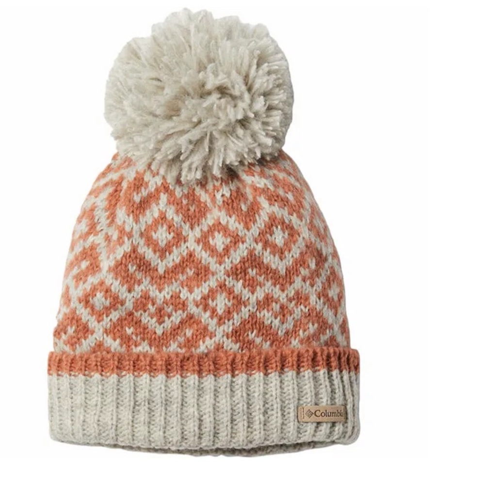 Columbia Women's “Pine Street”Pom Pom Beanie - 191-Chalk - One Size